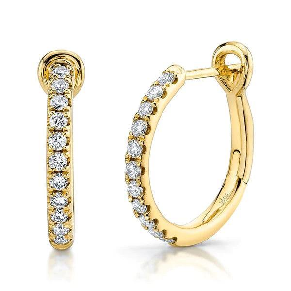 Diamond Hoop Earrings