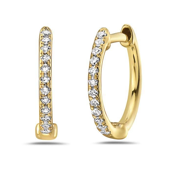 Diamond Hoop Earrings