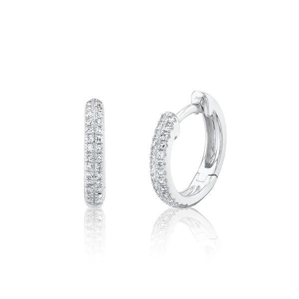 Diamond Huggie Earrings