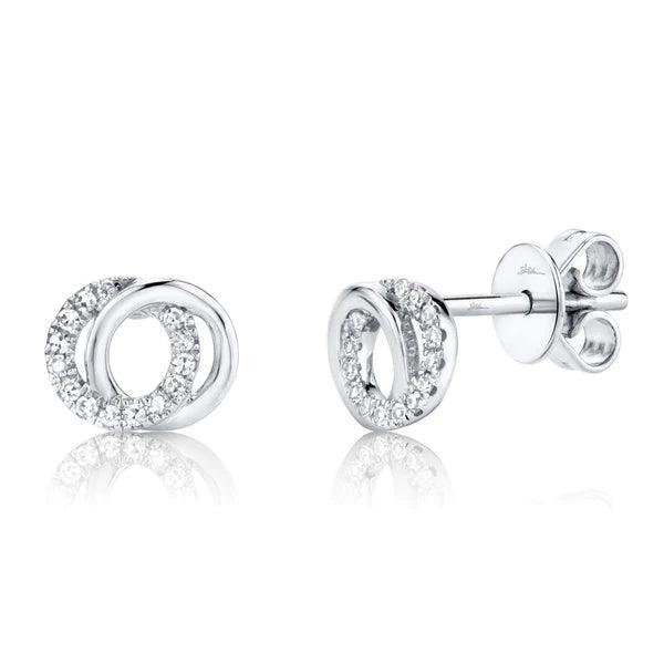 Diamond Love Knot Earrings