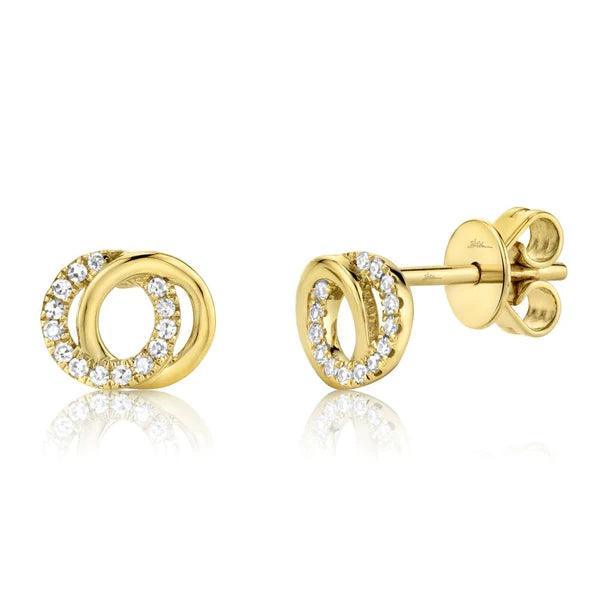 Diamond Love Knot Earrings