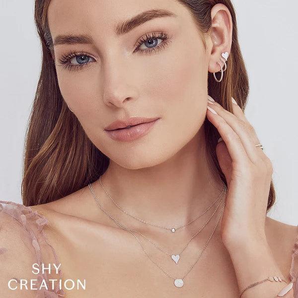 Diamond Pave Heart Necklace