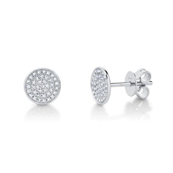 Diamond Pave Stud Earrings