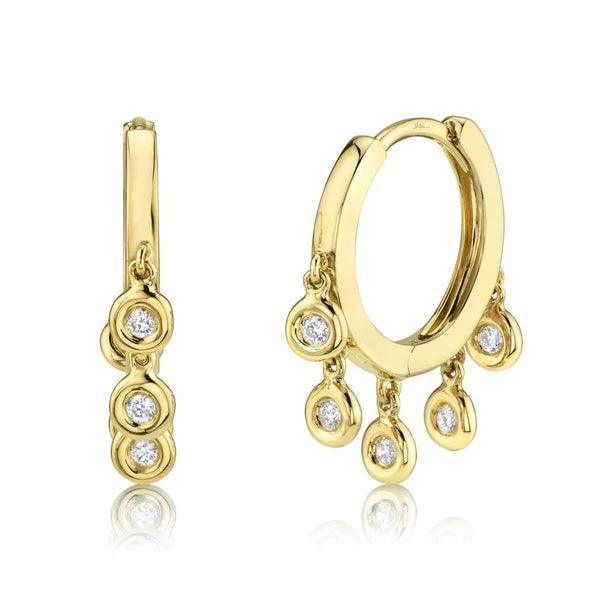 Diamond Shaker Hoop Earrings