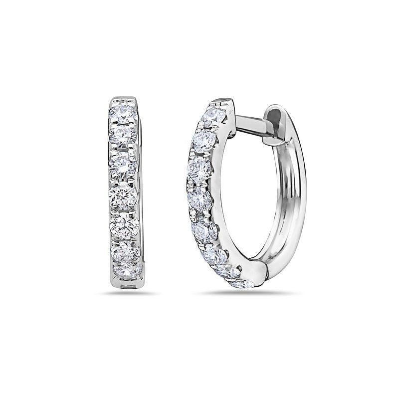 Diamond Hoop Earrings