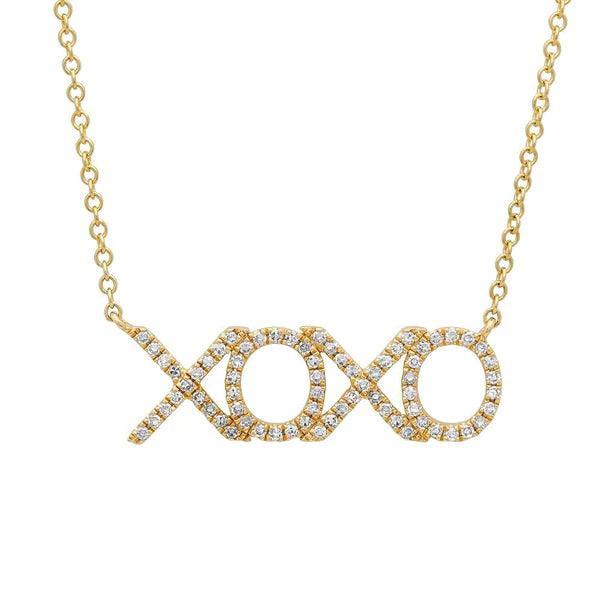 Diamond XOXO Necklace - Water Street Jewelers