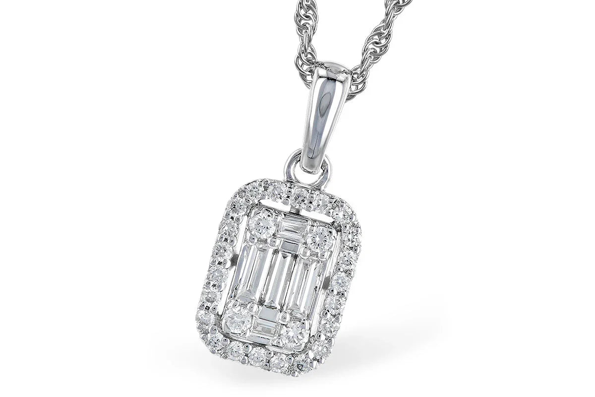 Diamond Baguette Necklace