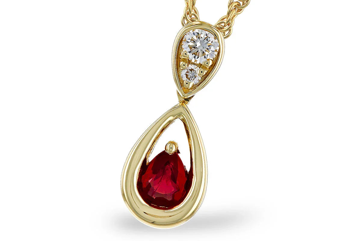 Ruby Diamond Necklace