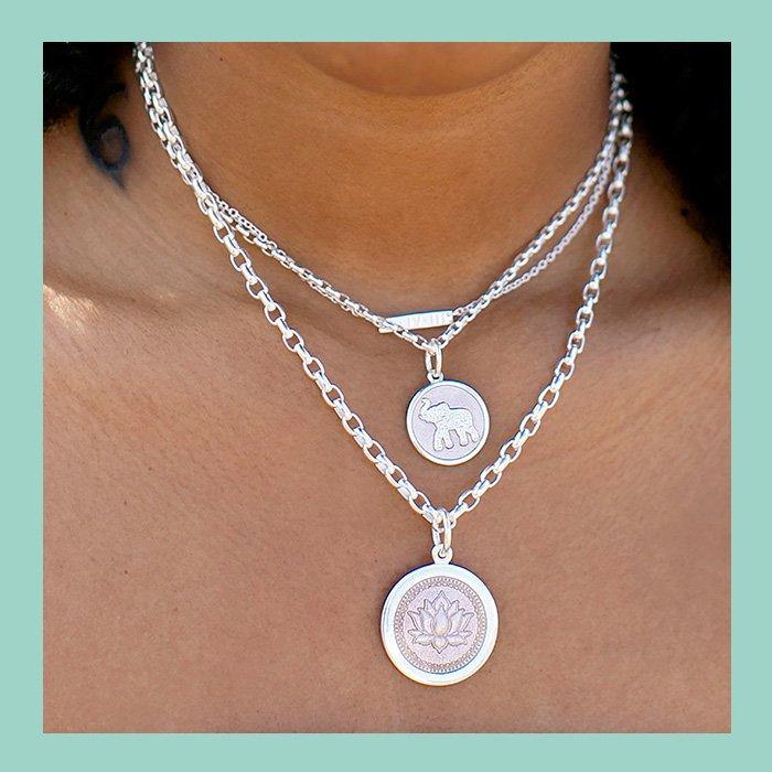 Elephant Silver Pendant
