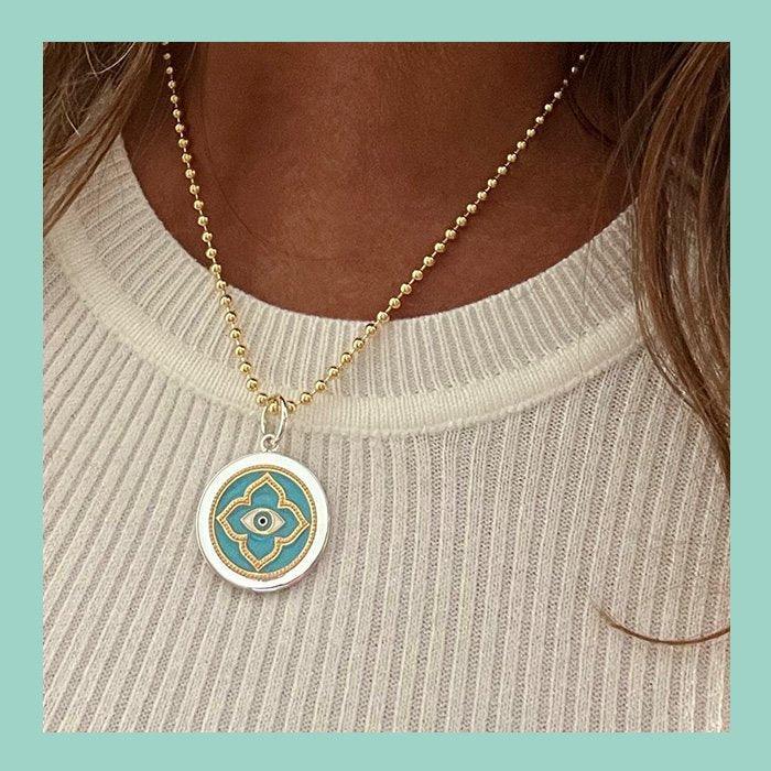 Evil Eye Gold Pendant