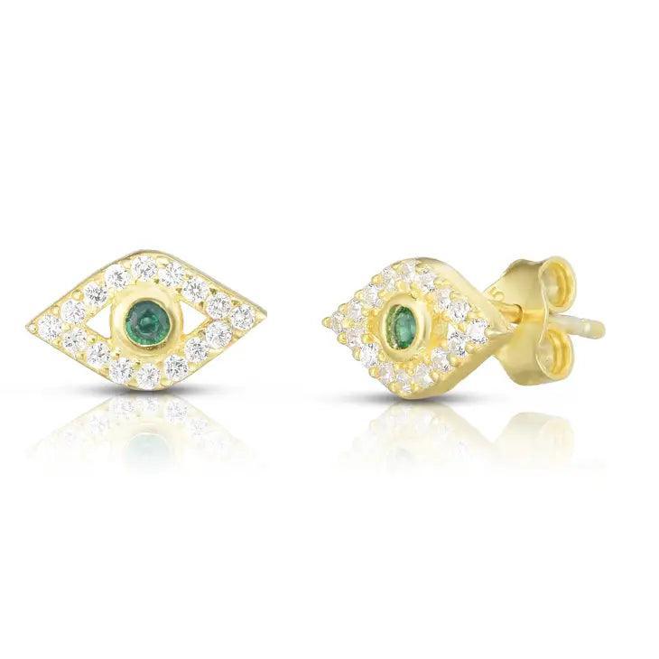 Evil Eye Stud Earrings