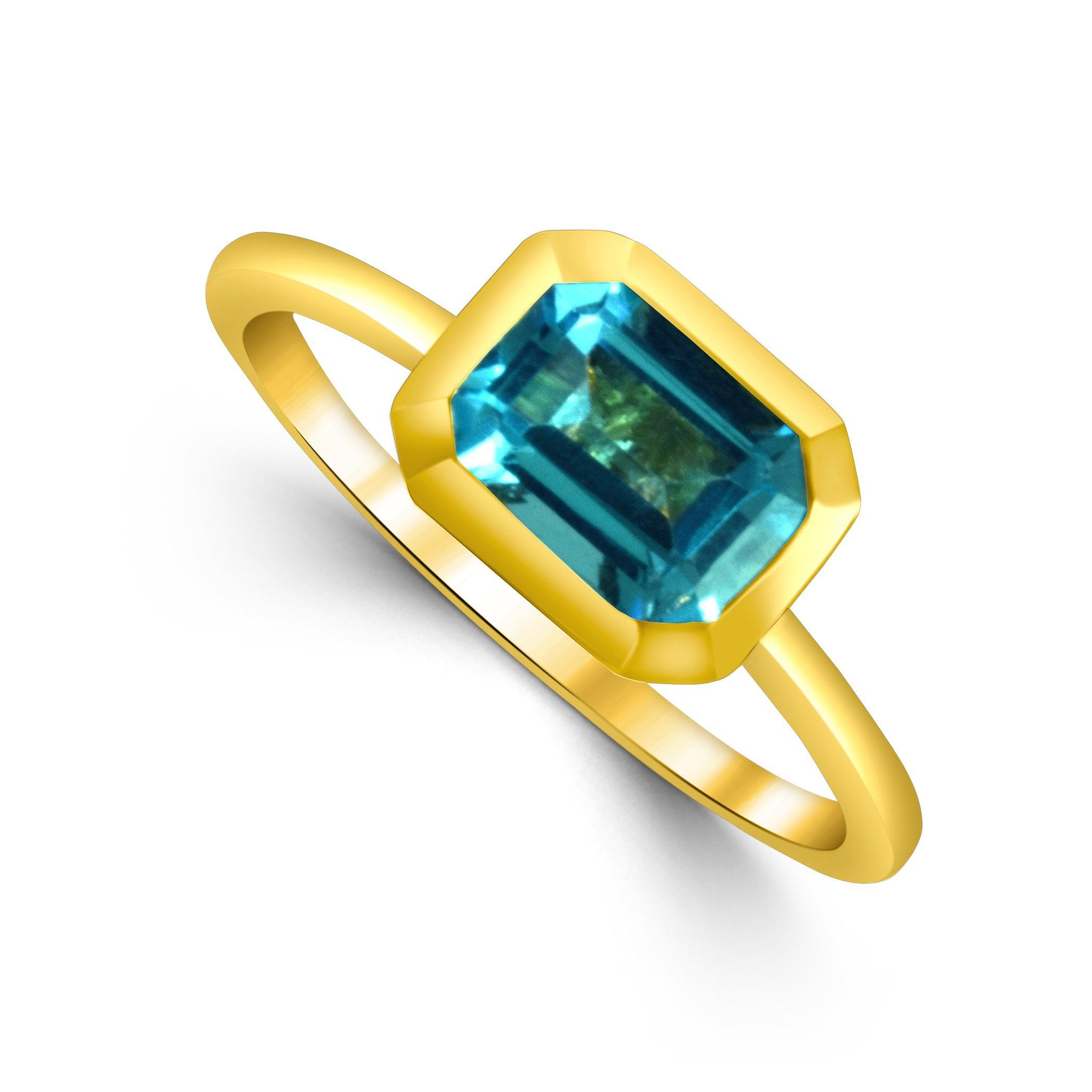 Blue Topaz Ring