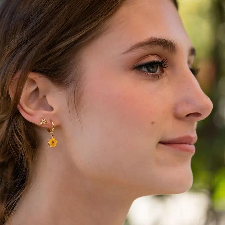 Honey Bee Stud Earrings