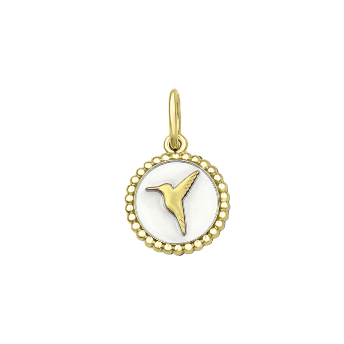 Hummingbird All Gold Pendant
