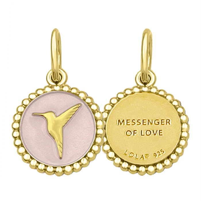 Hummingbird All Gold Pendant
