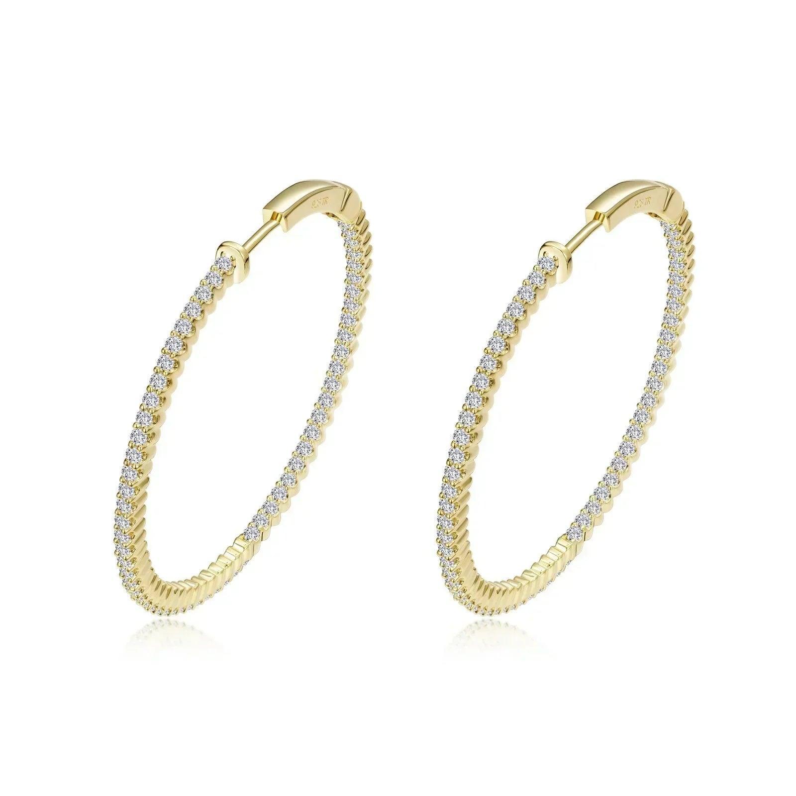 Large Hoop Earrings Gold