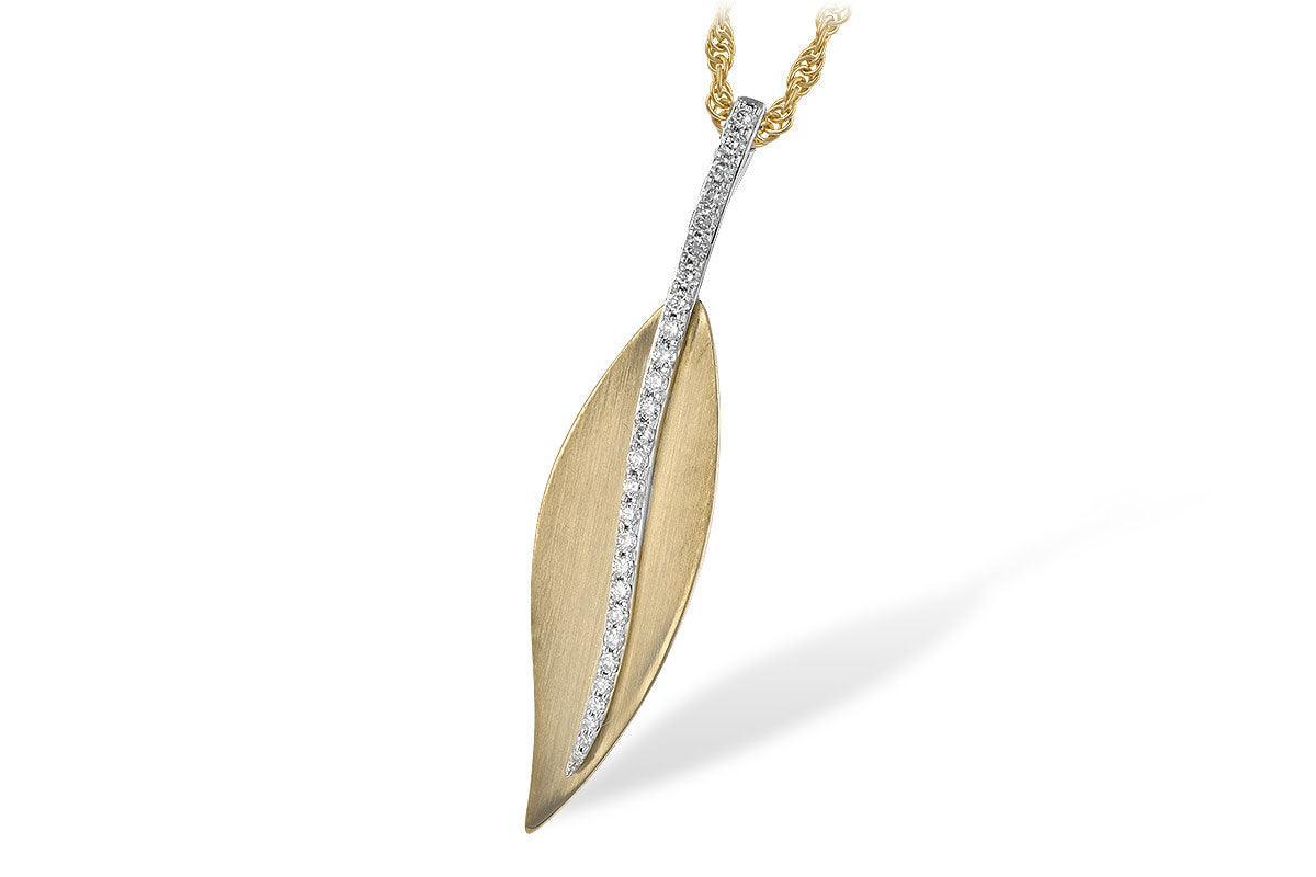 Leaf Diamond Necklace