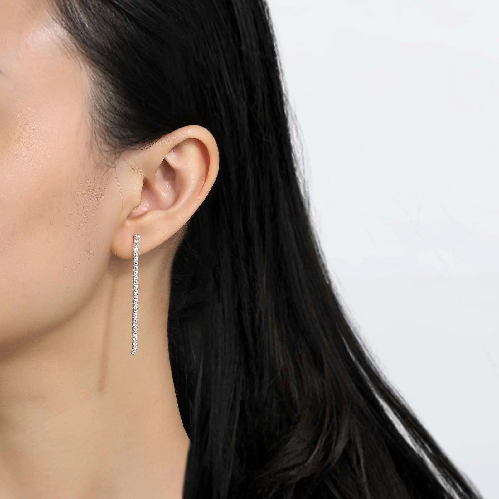 Linear Drop Earrings