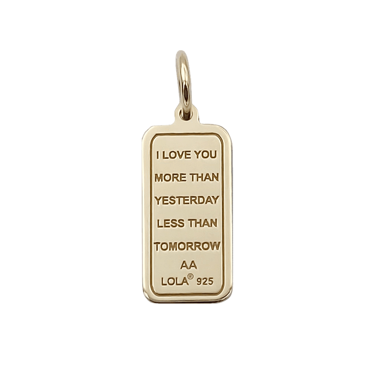 Love Poem Tag Pendant