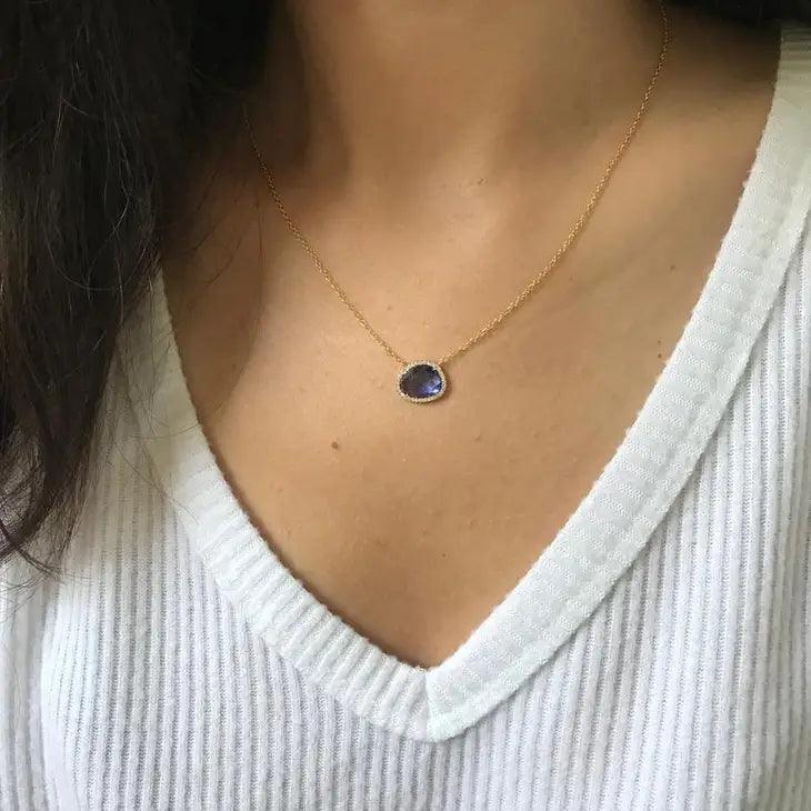Marina Necklace- Tanzanite Purple