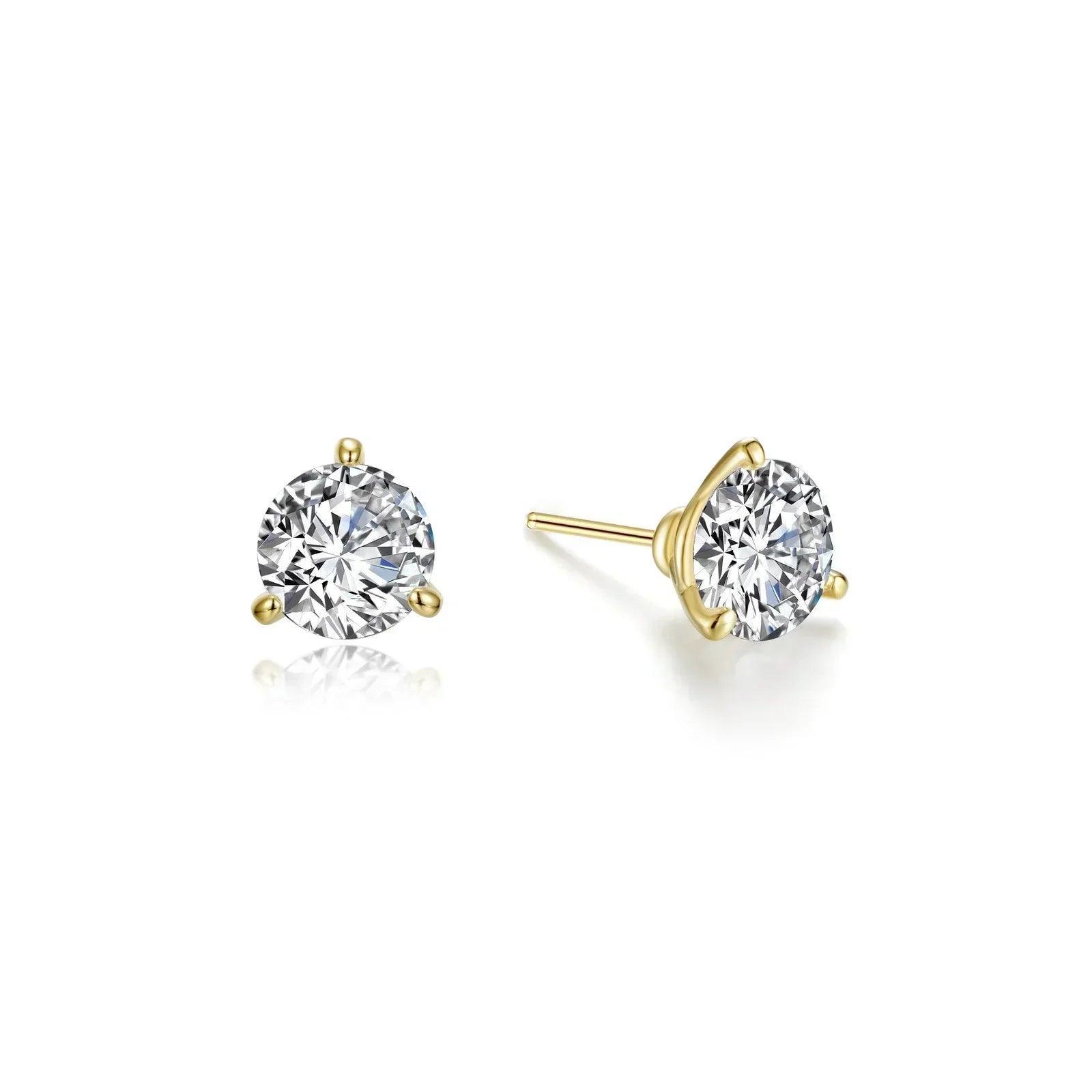 Martini-Set Solitaire Stud Earrings - Water Street Jewelers