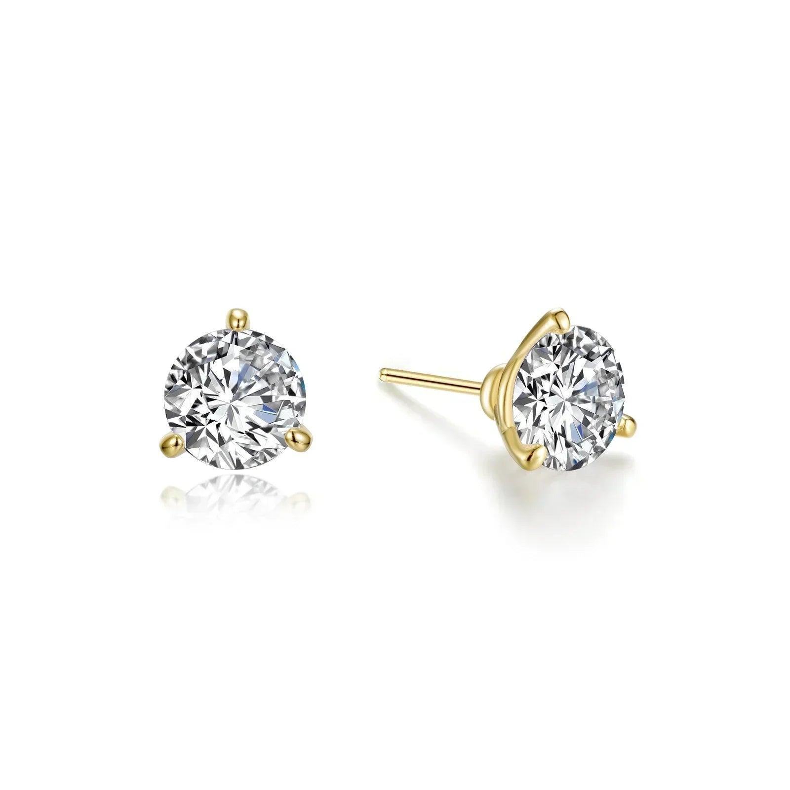 Martini-Set Solitaire Stud Earrings - Water Street Jewelers