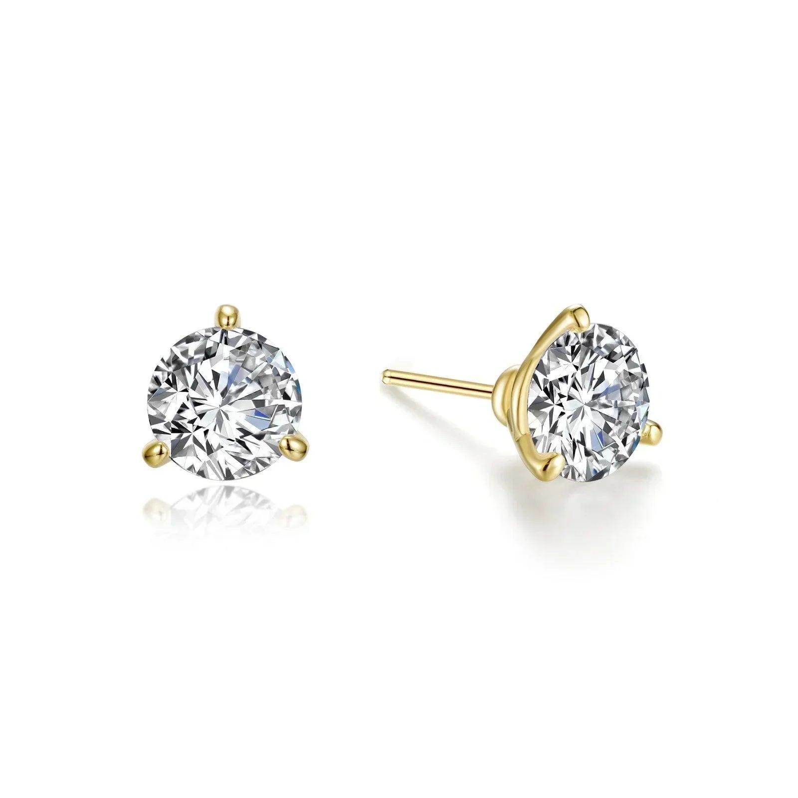 Martini-Set Solitaire Stud Earrings - Water Street Jewelers