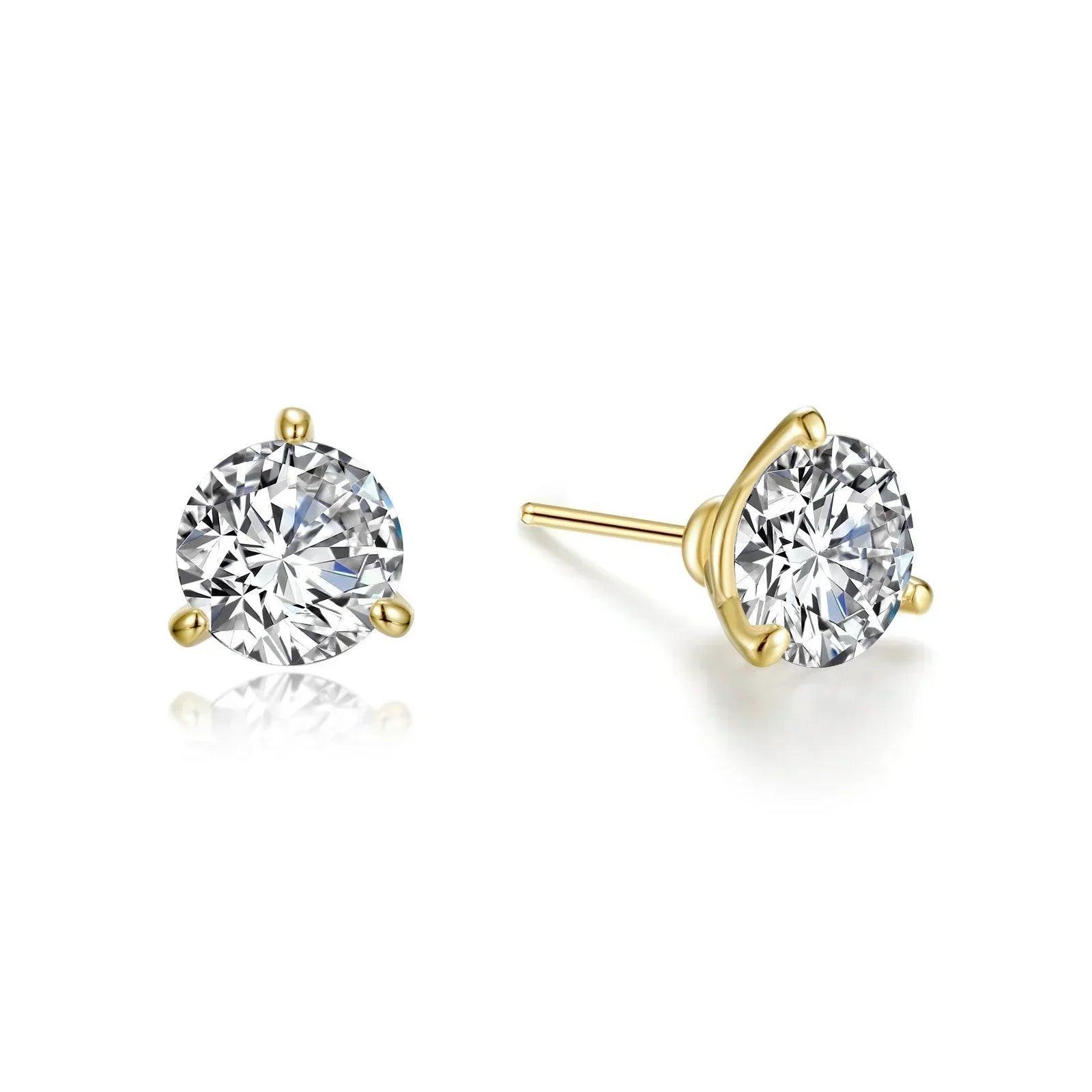 Martini-Set Solitaire Stud Earrings - Water Street Jewelers