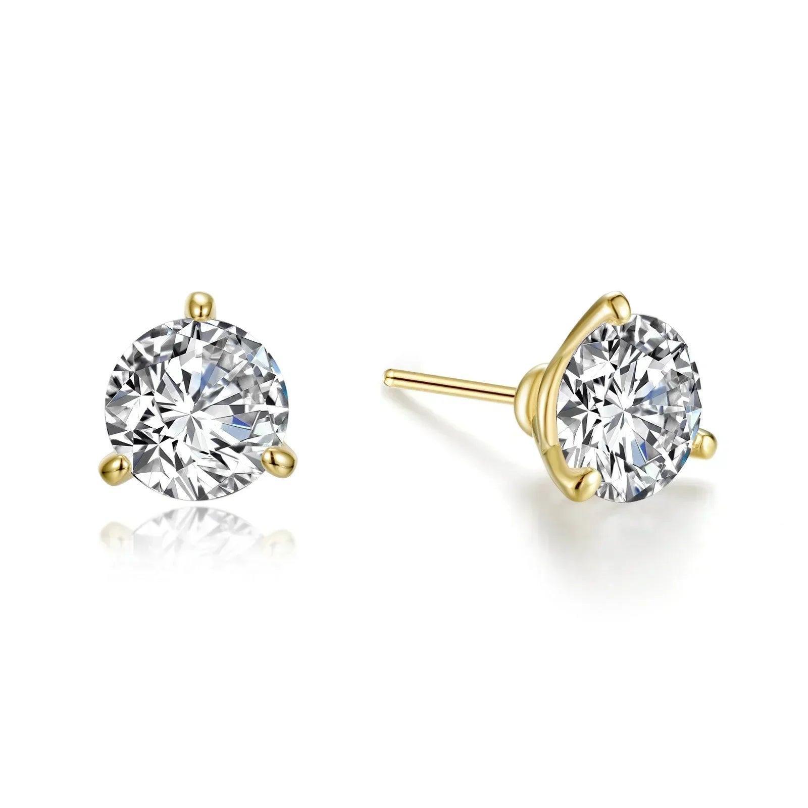 Martini-Set Solitaire Stud Earrings - Water Street Jewelers