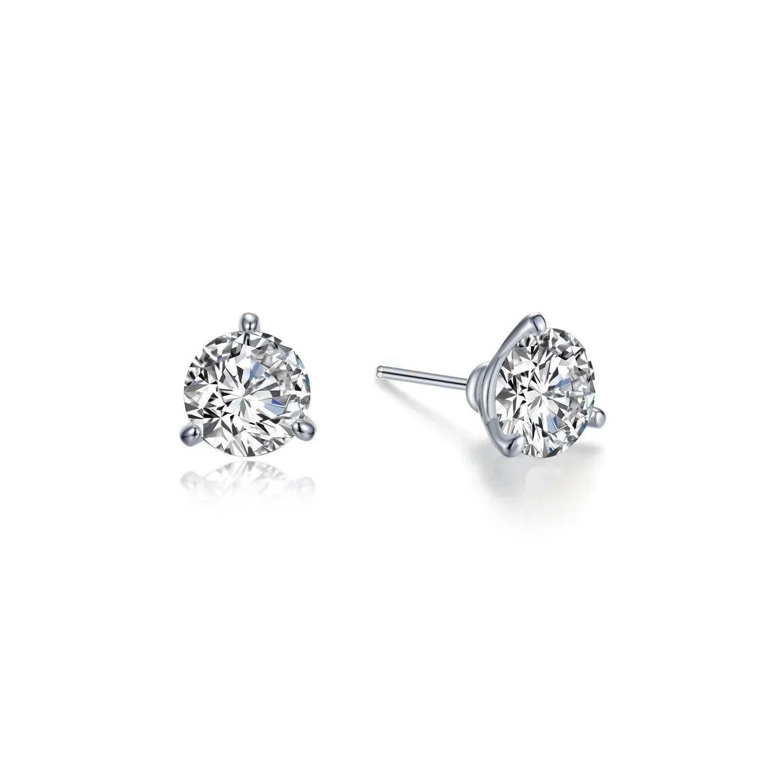 Classic Solitaire Stud Earrings