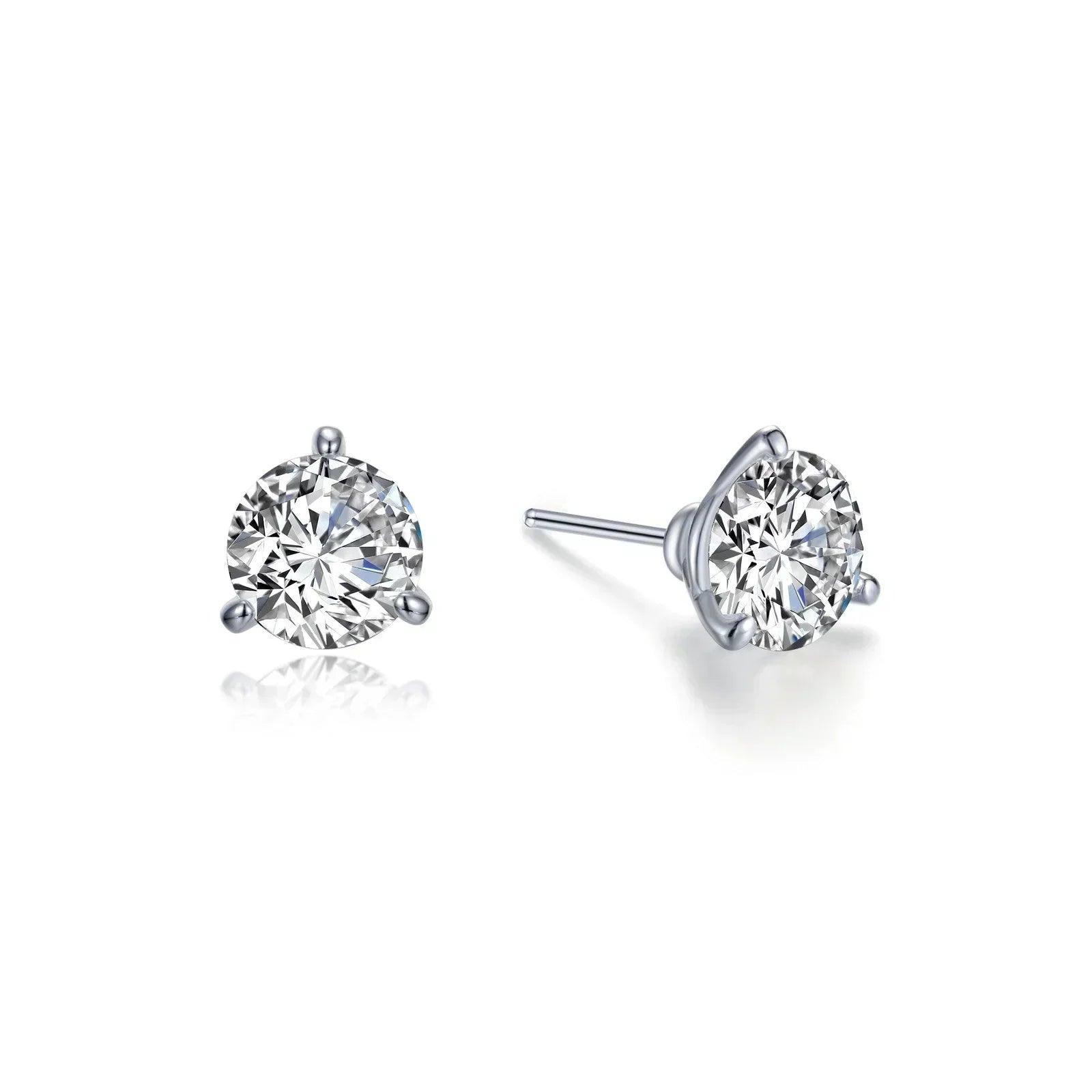 Classic Solitaire Stud Earrings