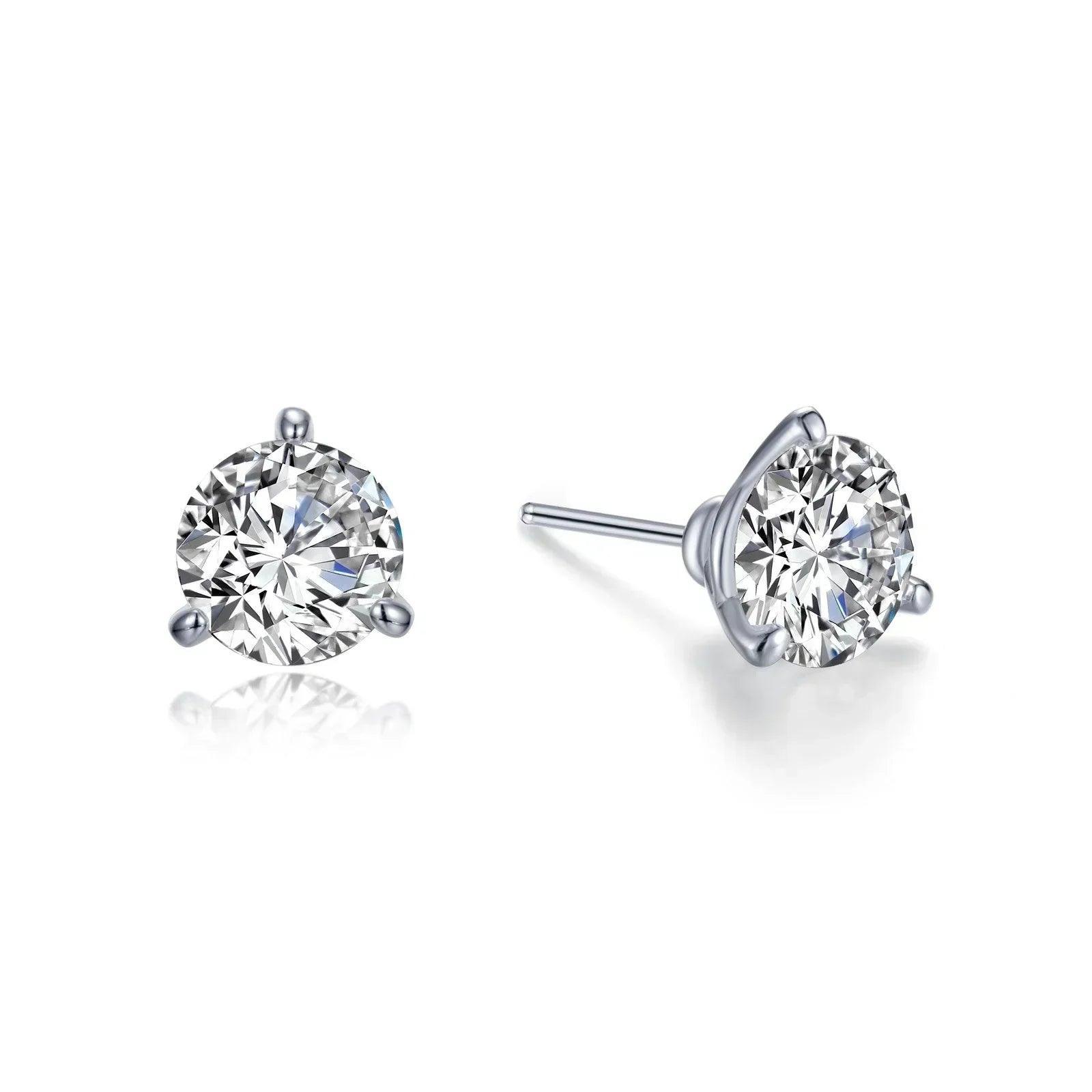 Classic Solitaire Stud Earrings