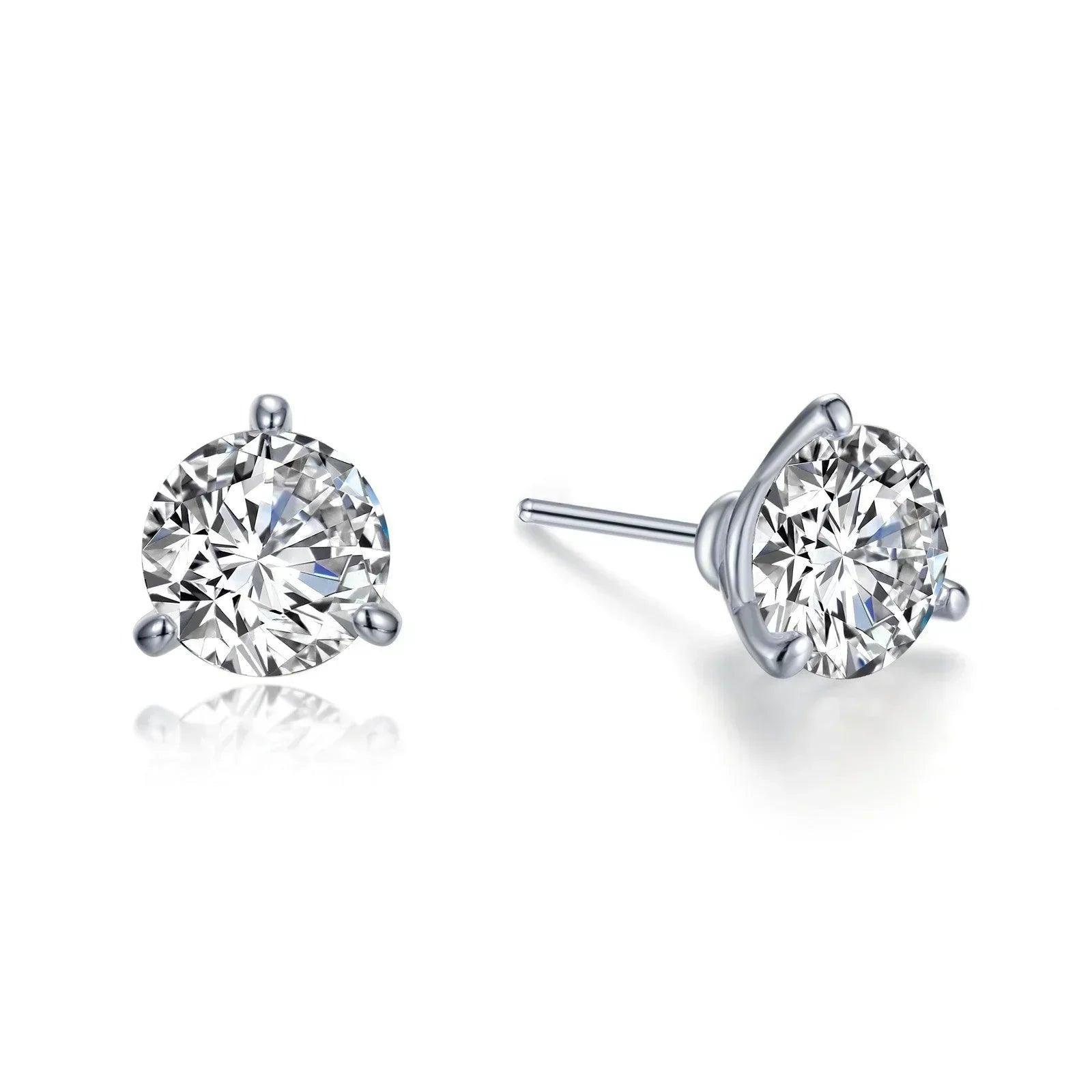 Classic Solitaire Stud Earrings