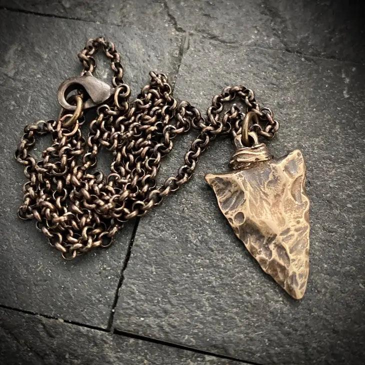 Mens Arrowhead Necklace