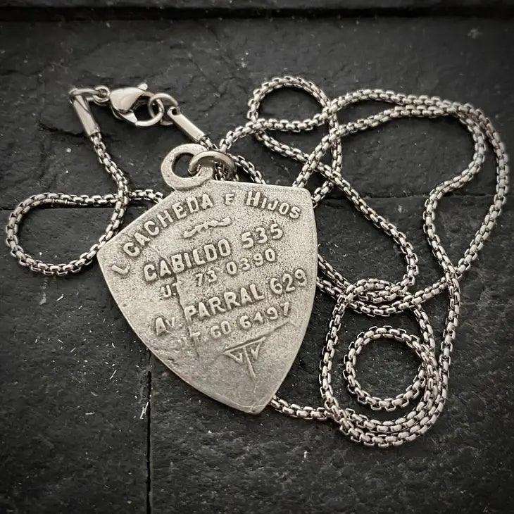 Mens Saint Christopher Medal Necklace