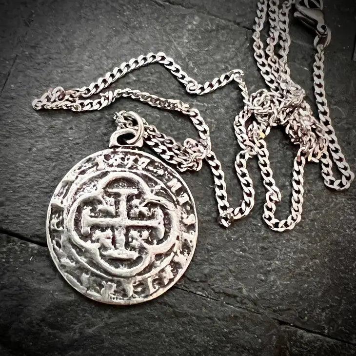 Mens Spanish Doubloon Necklace