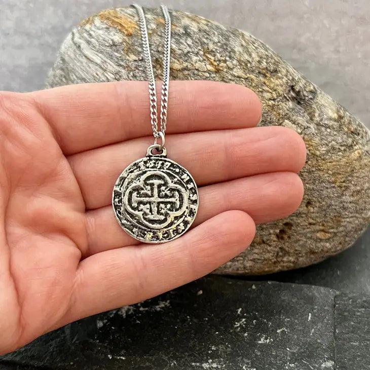 Mens Spanish Doubloon Necklace