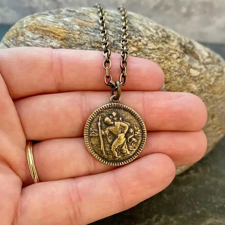 Mens St Christopher Necklace