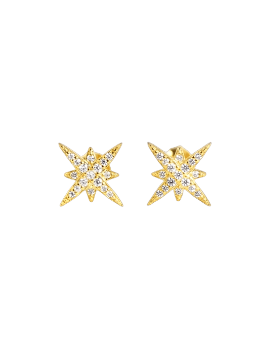 Minimalist Starburst Stud Earrings