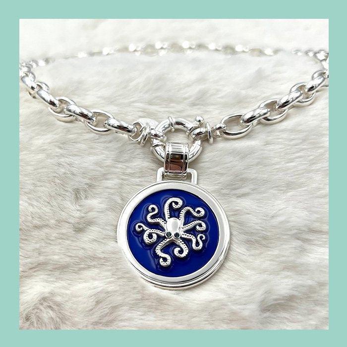 Octopus Silver Pendant