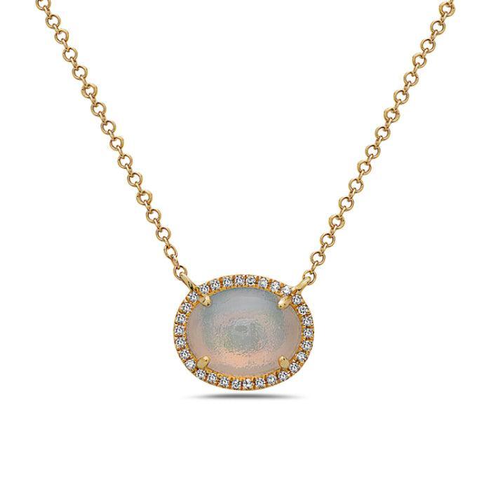 Opal & Diamond Necklace