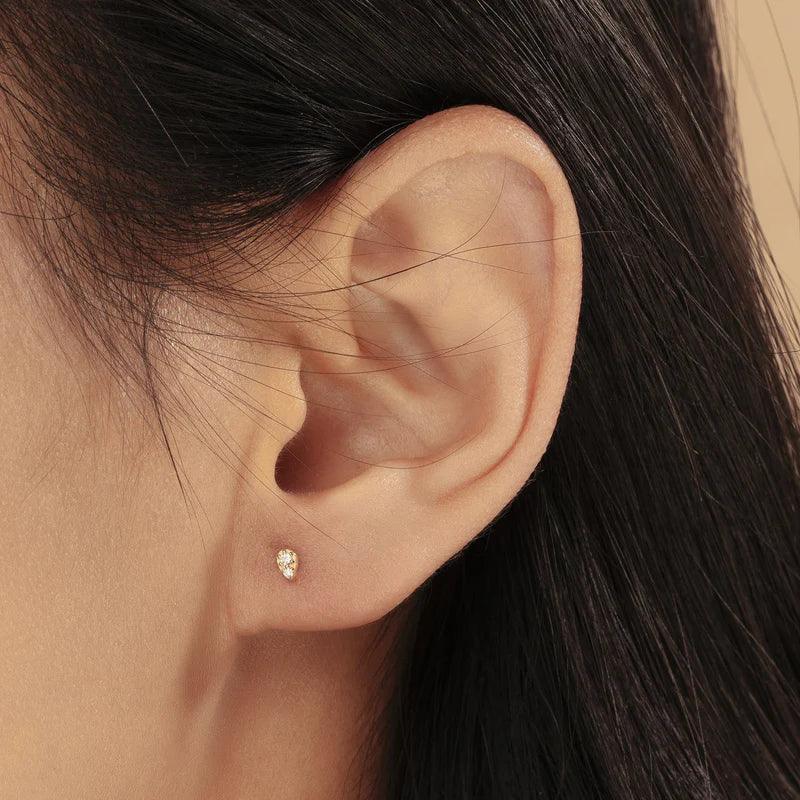 Petite Diamond Pave Studs