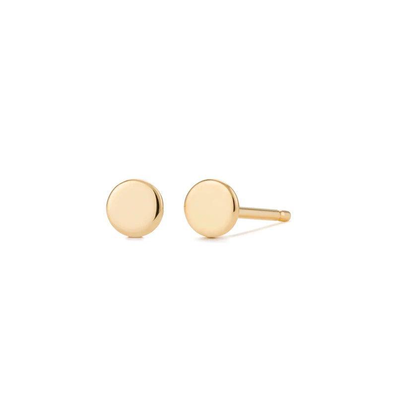 Disc Stud Earrings