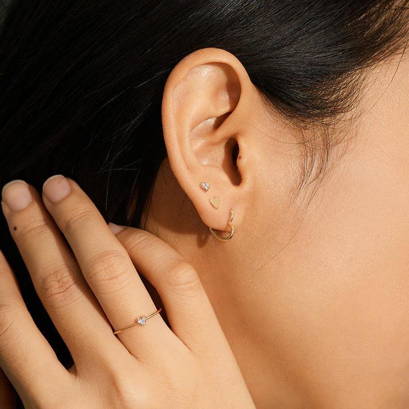 Petite Heart Studs