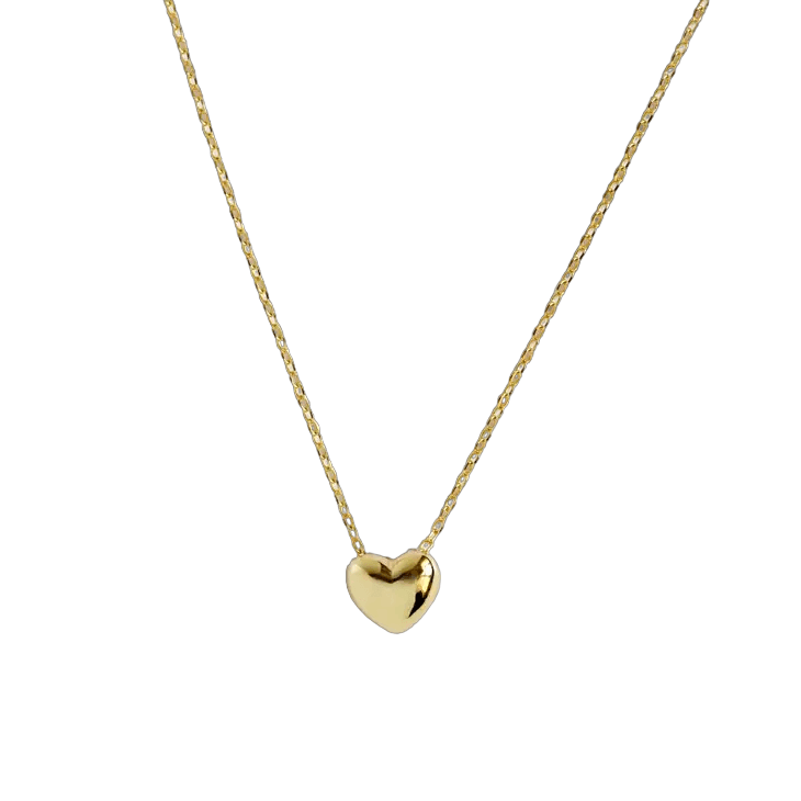 Puffed Heart Necklace