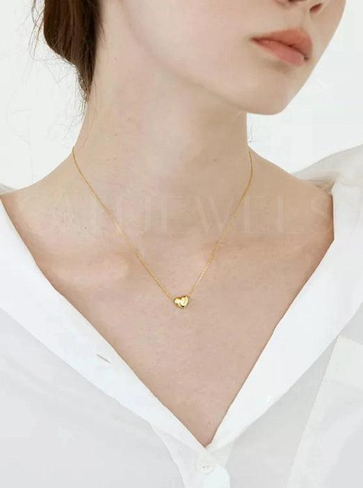 Puffed Heart Necklace