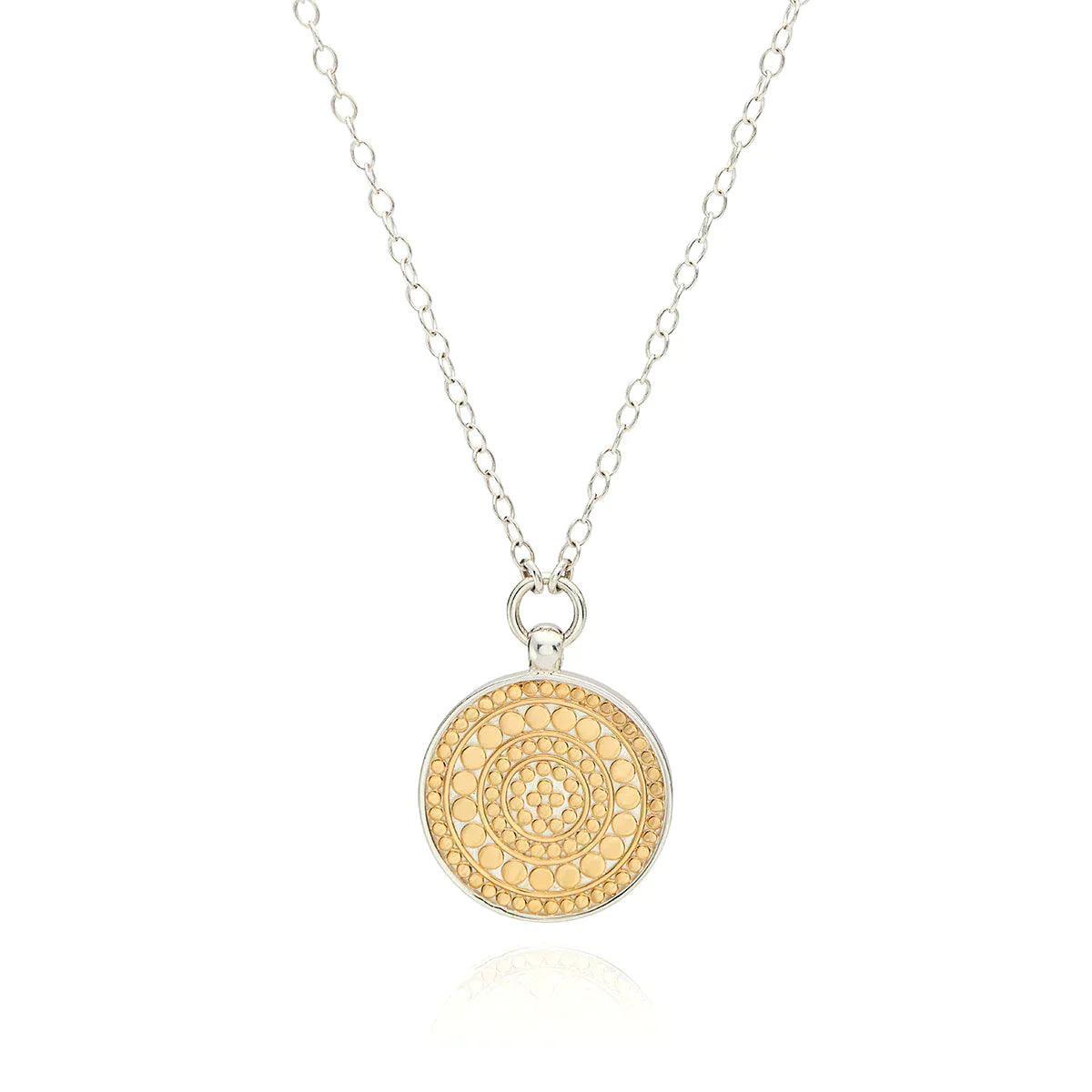 Reversible Disc Pendant Necklace