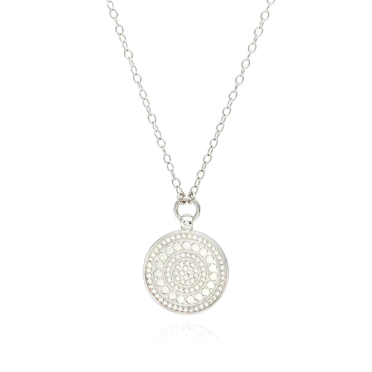 Reversible Disc Pendant Necklace