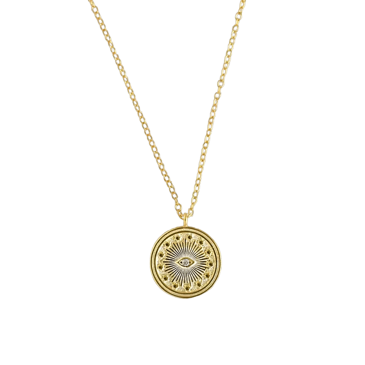Round Evil Eye Necklace