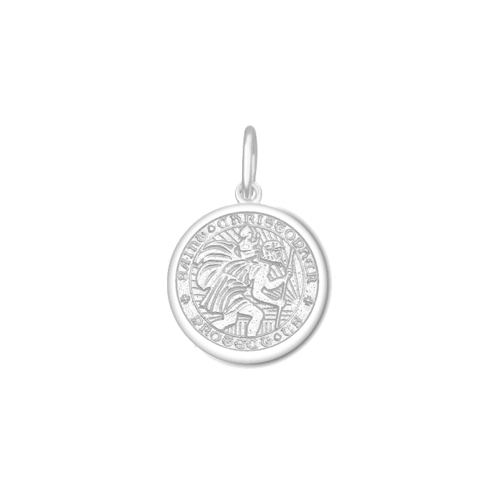 Saint Christopher Pendant- Alpine White